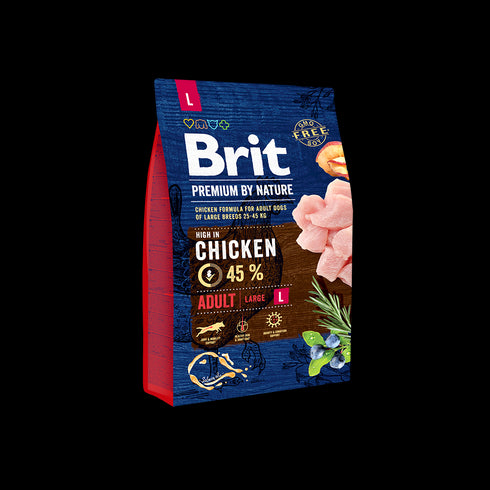 Hrana uscata pentru caini Brit Premium By Nature Adult L 3 Kg